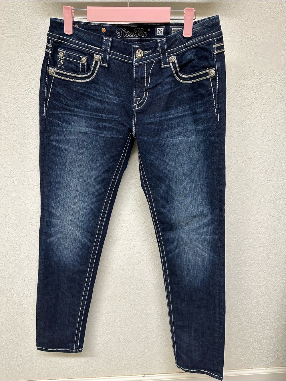 Miss Me JE5890ES3R Dark Wash Easy Skinny Jeans 31” inseam